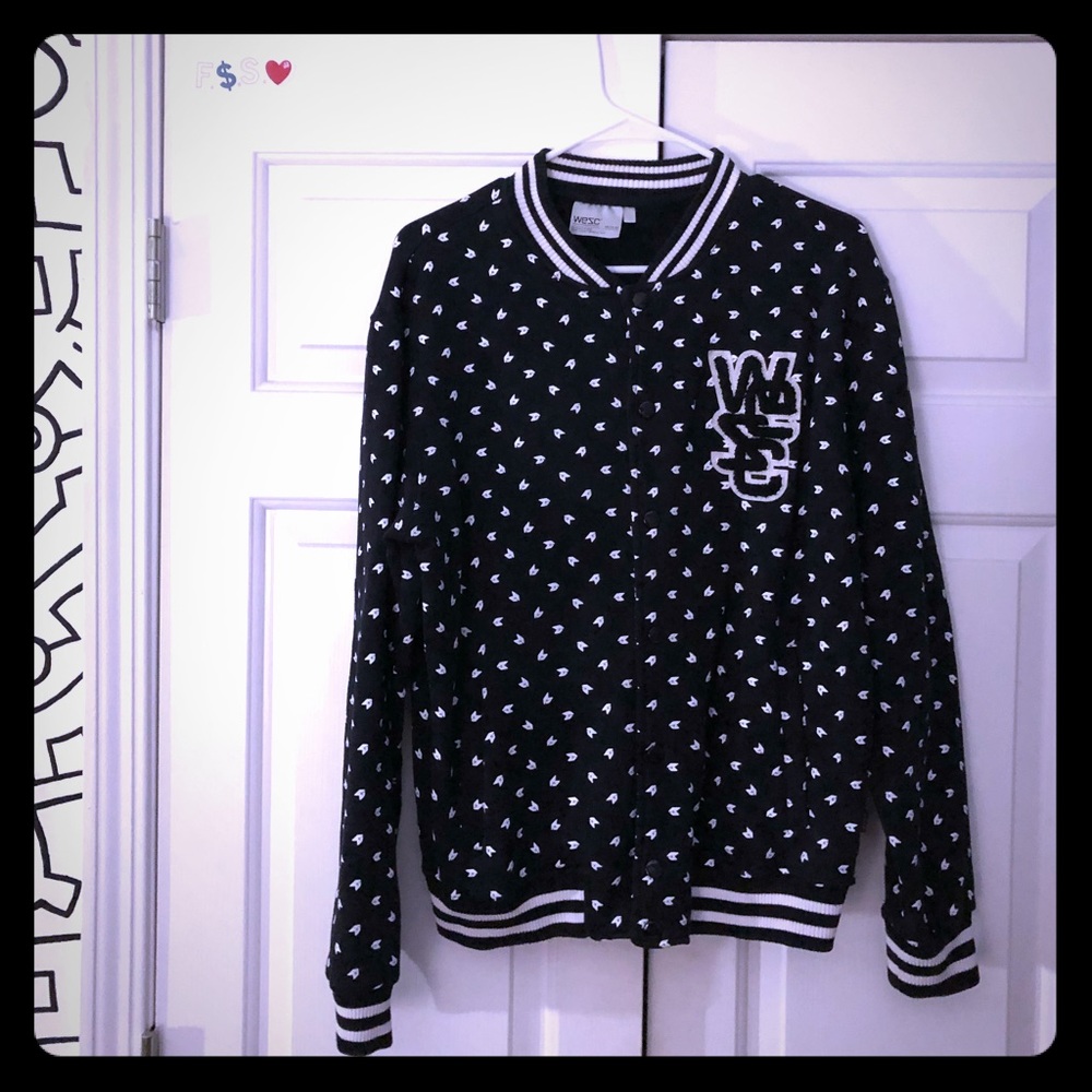 Black and white Wes c jacket